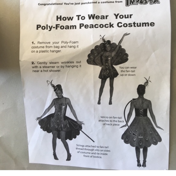 Peacock Women’s Halloween costume size M-L - Picture 10 of 10
